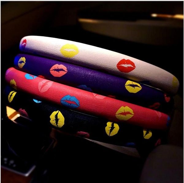 lady lip print car steering wheel covers women leather cartoon pattern universal auto steering wheel cover car accessories
lady lip print car steering wheel covers women leather cartoon pattern universal auto steering wheel cover car accessories