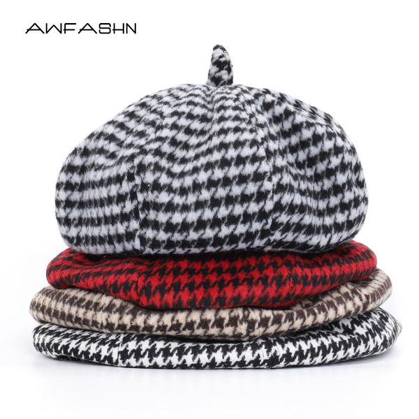 2019 ladies houndstooth beret women autumn winter plaid casual painter hat female french berets adjustable rope, Blue;gray
2019 ladies houndstooth beret women autumn winter plaid casual painter hat female french berets adjustable rope, Blue;gray