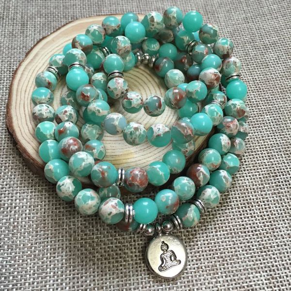 green imperial j-asper multi-wraps meditation bracelets 108 mala bracelet or necklace 8mm mala buddha om bracelet, Golden;silver
green imperial j-asper multi-wraps meditation bracelets 108 mala bracelet or necklace 8mm mala buddha om bracelet, Golden;silver