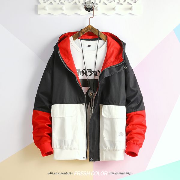 male jacket 2020 spring new fashion windbreaker pattern personality increase hypertrophy streetwear hip hop hit color black, Black;brown
male jacket 2020 spring new fashion windbreaker pattern personality increase hypertrophy streetwear hip hop hit color black, Black;brown
