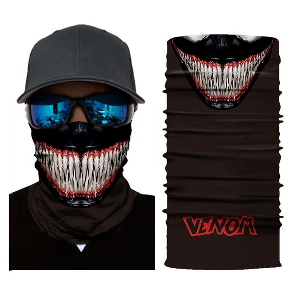 the venom bike fishing sport ski 3d seamless headwear skull neck bandanas windproof magic scarf cycling hiking mask neck gaiter, Black
the venom bike fishing sport ski 3d seamless headwear skull neck bandanas windproof magic scarf cycling hiking mask neck gaiter, Black