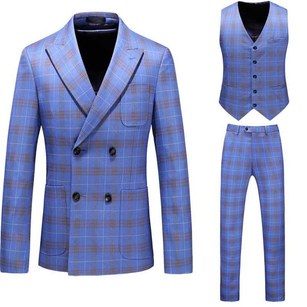 blazer+vest+pant)mens suit plaid print 3-pcs set 2020 new spring & autumn casual business slim fit men suits, White;black
blazer+vest+pant)mens suit plaid print 3-pcs set 2020 new spring & autumn casual business slim fit men suits, White;black