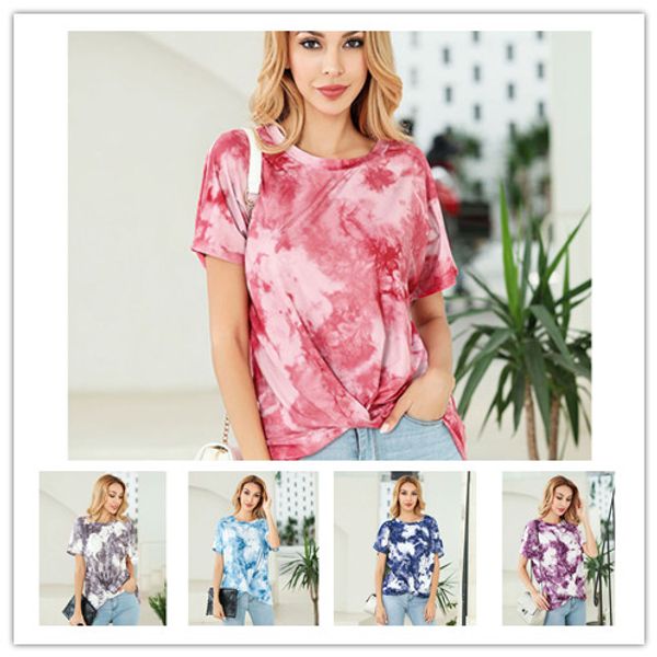 women tie-dye t-shirt front twist crew neck short sleeve t shirt summer ladies kink tees girls hip hop loose blouse s-2xl 2020 d22803, White
women tie-dye t-shirt front twist crew neck short sleeve t shirt summer ladies kink tees girls hip hop loose blouse s-2xl 2020 d22803, White