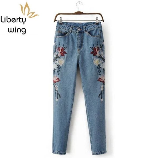 new blue vintage embroidered high waist denim pants womens harajuku women pencil skinny jeans woman trousers streetwear
new blue vintage embroidered high waist denim pants womens harajuku women pencil skinny jeans woman trousers streetwear