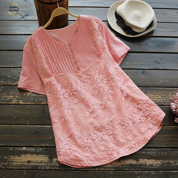 2019 plus size women hollow embroidery blouse vintage lady casual cotton blusa female summer short sleeve chemise shirt 5xl, White
2019 plus size women hollow embroidery blouse vintage lady casual cotton blusa female summer short sleeve chemise shirt 5xl, White