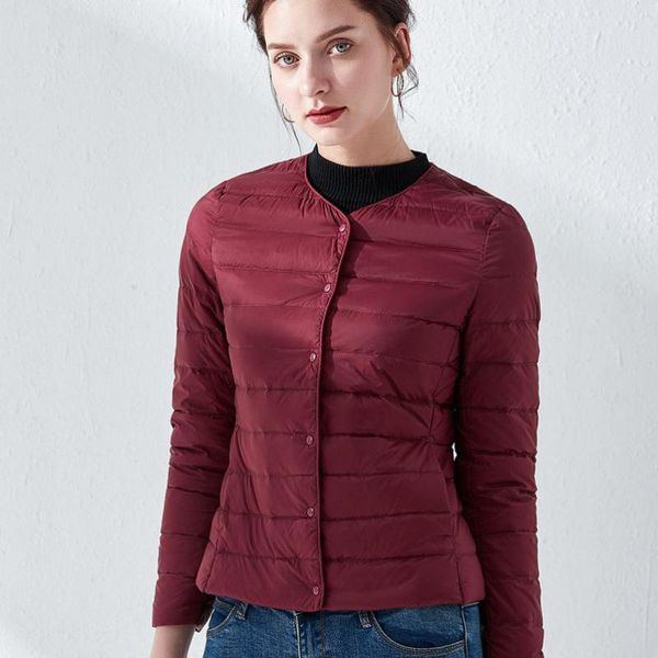 womens fashion new ultra light down jackets 2019 casual females round neck long sleeve slim pure color short winter coats, Black
womens fashion new ultra light down jackets 2019 casual females round neck long sleeve slim pure color short winter coats, Black