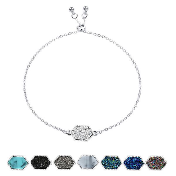 fashion druzy charm wrap bracelets geometric shape natural stone gold silver chains bangle for women diy jewelry in bulk, Golden;silver
fashion druzy charm wrap bracelets geometric shape natural stone gold silver chains bangle for women diy jewelry in bulk, Golden;silver