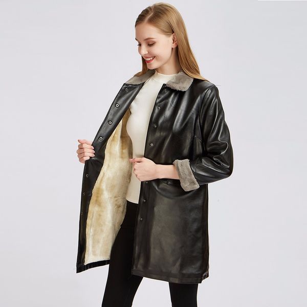 jackets women winter outerwear coats long pu leather jacket casual button faux leather jacket female coat basic streetwear, Black
jackets women winter outerwear coats long pu leather jacket casual button faux leather jacket female coat basic streetwear, Black