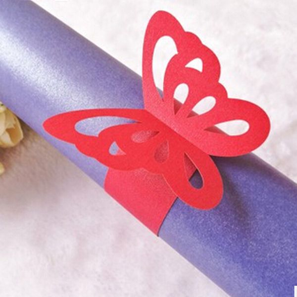 50 pcs/ lot pearlescent paper butterfly napkin rings weddings party serviette table favor wedding decoration bachelorette party
50 pcs/ lot pearlescent paper butterfly napkin rings weddings party serviette table favor wedding decoration bachelorette party