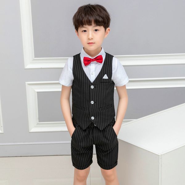 kids 2pcs vest+shorts clothing set gentleman wedding dress party wear boys formal suit children's day graduation tuxedo costume, White
kids 2pcs vest+shorts clothing set gentleman wedding dress party wear boys formal suit children's day graduation tuxedo costume, White