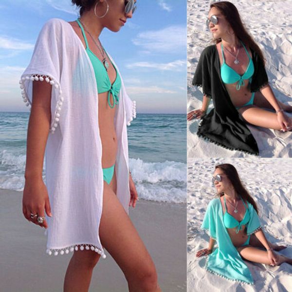 2019 stylish women's solid-color summer kaftan chiffon blouse cover up lady bikinis beach wear cover-up clothes s-xl, White
2019 stylish women's solid-color summer kaftan chiffon blouse cover up lady bikinis beach wear cover-up clothes s-xl, White