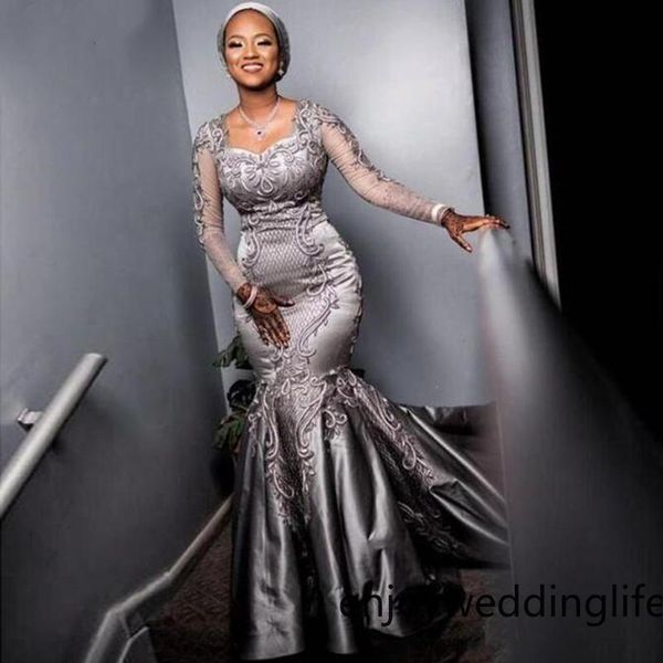 silver gray 2019 african evening dress lace mermaid long sleeves prom dresses formal party pageant gowns robe de soiree, Black;red
silver gray 2019 african evening dress lace mermaid long sleeves prom dresses formal party pageant gowns robe de soiree, Black;red