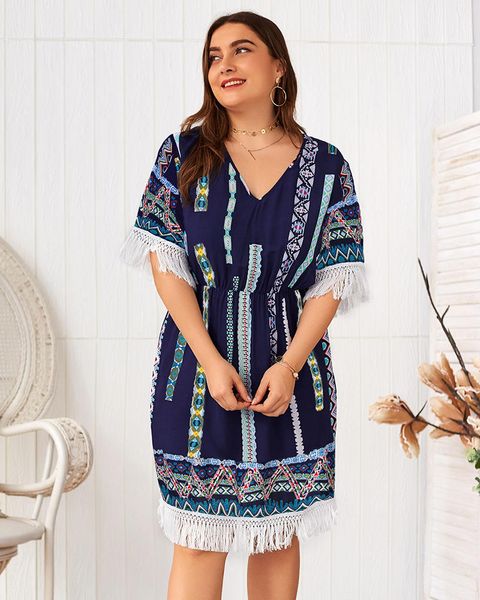 tassel floral printed womens dresses short sleeve womens plus size dresses sweety casual womens apparel, Black;gray
tassel floral printed womens dresses short sleeve womens plus size dresses sweety casual womens apparel, Black;gray