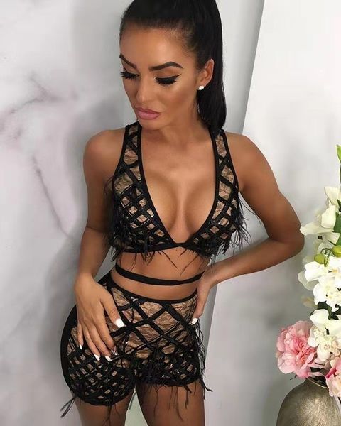 2019 fashion hot sale bandage suit sexy women deep v-neck backless spaghetti strap tassel celebrity body con suits wholesale, White
2019 fashion hot sale bandage suit sexy women deep v-neck backless spaghetti strap tassel celebrity body con suits wholesale, White