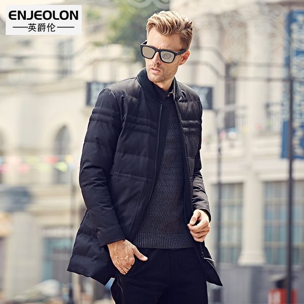 enjeolon brand winter cotton padded jacket men warm parka jacket for men thick quilted long coat wt0248, Tan;black
enjeolon brand winter cotton padded jacket men warm parka jacket for men thick quilted long coat wt0248, Tan;black