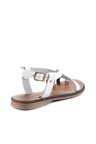bambi genuine leather white women 's sandals h06851621, Black