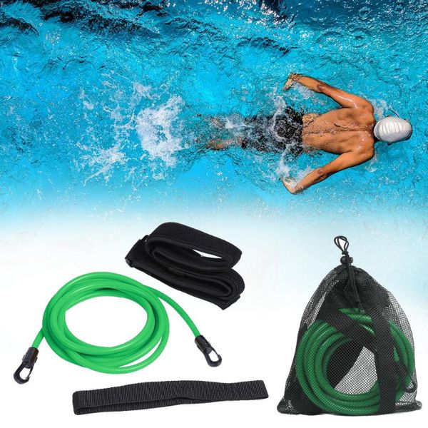 Adjustable Swim Training Resistance Elastic Belt Exerciser Traction Safety Rope Latex Tubes Various Specifications Accessories