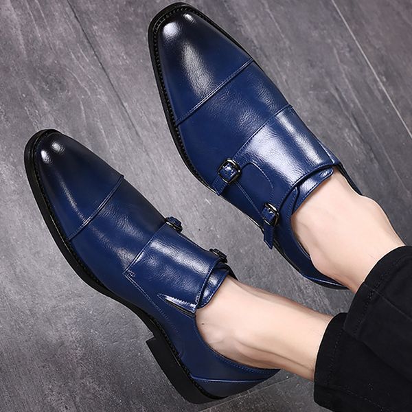 men formal shoes leather 2019 new arrival comfortable pointed toe designer shoes male buckle strap, Black
men formal shoes leather 2019 new arrival comfortable pointed toe designer shoes male buckle strap, Black