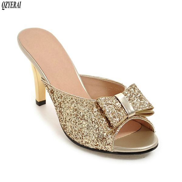2020 new spring summer women's slippers metallic glitter fish mouth slippers outdoor party shoes size 34-43, Black
2020 new spring summer women's slippers metallic glitter fish mouth slippers outdoor party shoes size 34-43, Black