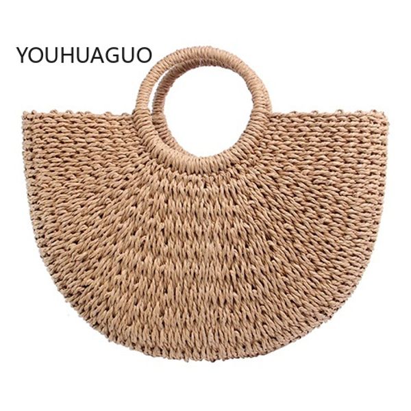 youhuaguo 2020 new fashion moon straw handbags women summer beach bag rattan bag handmade vintage woven handbag for women
youhuaguo 2020 new fashion moon straw handbags women summer beach bag rattan bag handmade vintage woven handbag for women