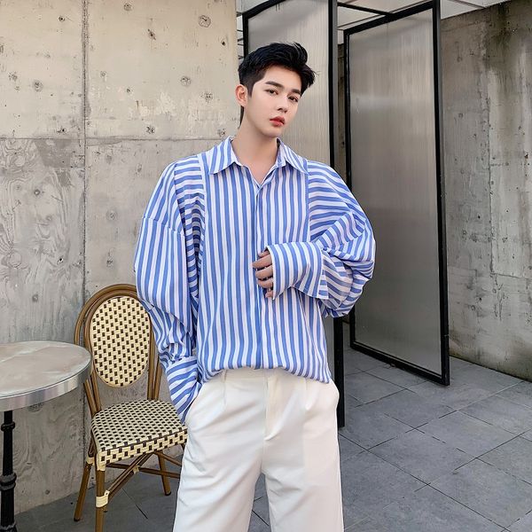 male streetwear vintage punk gothic loose dress shirts stage clothing men retro fashion puff sleeve casual stripe shirt, White;black
male streetwear vintage punk gothic loose dress shirts stage clothing men retro fashion puff sleeve casual stripe shirt, White;black