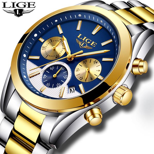 2019 new lige mens watches fashion business quartz watch men waterproof full steel sport watch relojes hombre, Slivery;brown
2019 new lige mens watches fashion business quartz watch men waterproof full steel sport watch relojes hombre, Slivery;brown