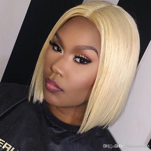 4x13 lace front human hair wigs 613 blonde short bob straight brazilian remy hair pre plucked hairline 130% density, Black
4x13 lace front human hair wigs 613 blonde short bob straight brazilian remy hair pre plucked hairline 130% density, Black