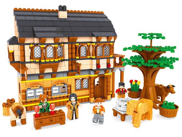 838pcs/set kids educational toys compatible with building blocks assembling blocks of medieval farm children's toy gift
838pcs/set kids educational toys compatible with building blocks assembling blocks of medieval farm children's toy gift
