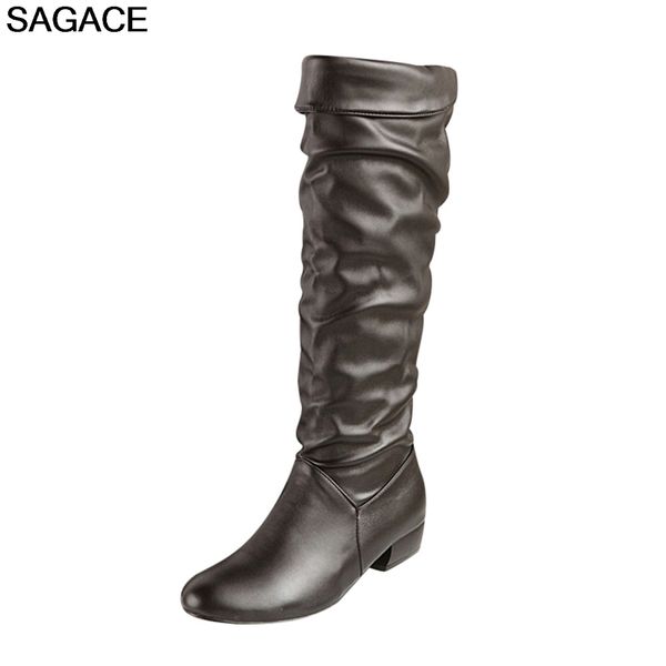 sagace boot fashion ladies winter knee high tube flat heels riding casual solid boots shoes botas bota feminina mx200508, Black
sagace boot fashion ladies winter knee high tube flat heels riding casual solid boots shoes botas bota feminina mx200508, Black