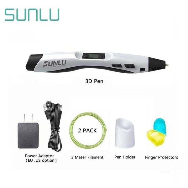 sunlu 3d pen sl-300 adjustable temperture children scribble pen with led screen support pla/abs filament, Black;red
sunlu 3d pen sl-300 adjustable temperture children scribble pen with led screen support pla/abs filament, Black;red