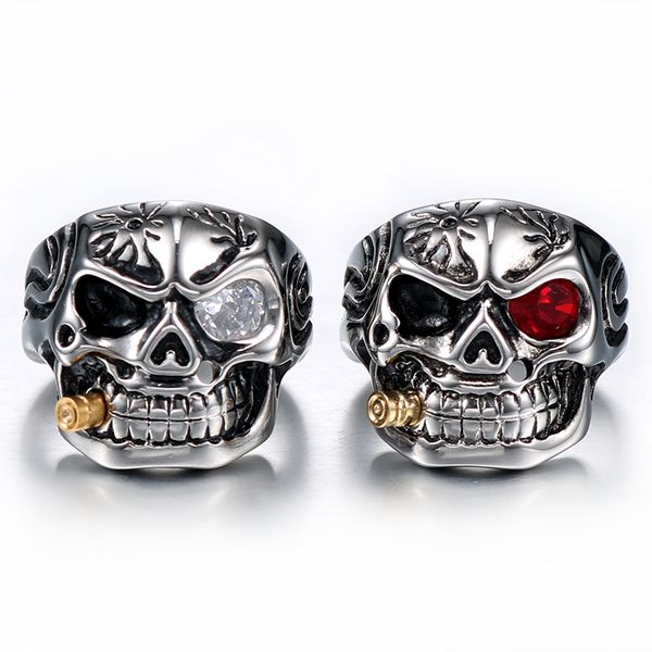 domineering smoke head skull punk finger ring jewelry for men silver knuckle gothic color man anel unicorn rider rings, Golden;silver
domineering smoke head skull punk finger ring jewelry for men silver knuckle gothic color man anel unicorn rider rings, Golden;silver