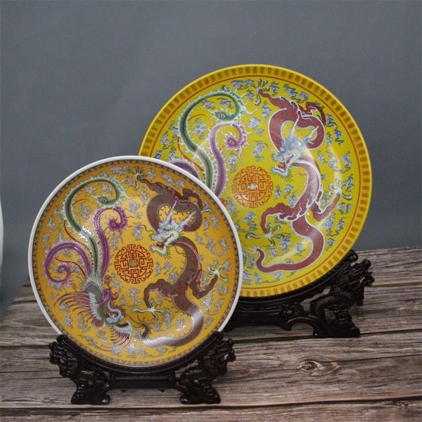 jingdezhen archaize ceramics qianlong pastel dragon phoenix dish home decoration cabinet sitting room dining room put pieces collection hang
jingdezhen archaize ceramics qianlong pastel dragon phoenix dish home decoration cabinet sitting room dining room put pieces collection hang