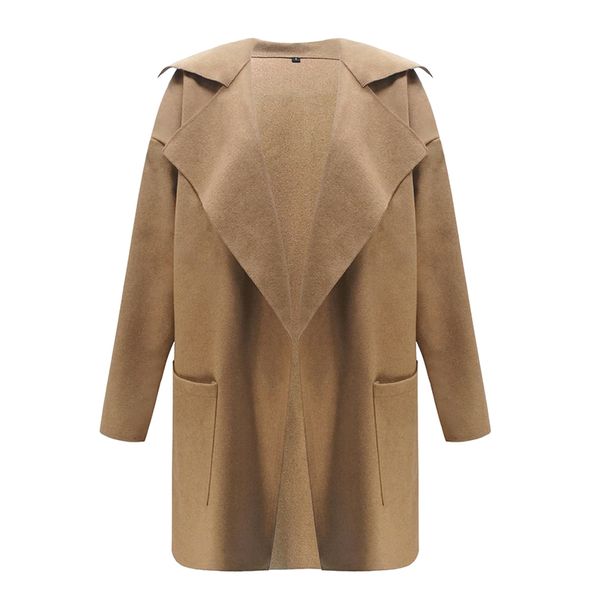 autumn winter women coats long sleeve solid color outerwear fashion urban leisure office loose coats cardigan sale, Black
autumn winter women coats long sleeve solid color outerwear fashion urban leisure office loose coats cardigan sale, Black