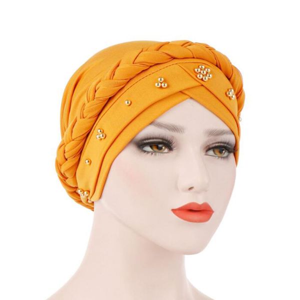 2020 new muslim hat elegant beads braid turban cap women elasticity cotton bandanas female headwear headscraf hair accessories bwkf
2020 new muslim hat elegant beads braid turban cap women elasticity cotton bandanas female headwear headscraf hair accessories bwkf