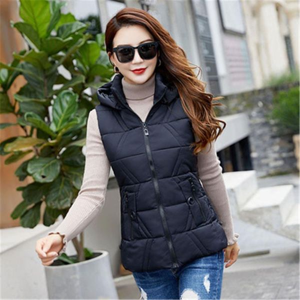 women vest for autumn winter 2020 solid sleeveless waistcoat vest parkas coat casual thicken hooded warm snow jacket, Black;white
women vest for autumn winter 2020 solid sleeveless waistcoat vest parkas coat casual thicken hooded warm snow jacket, Black;white