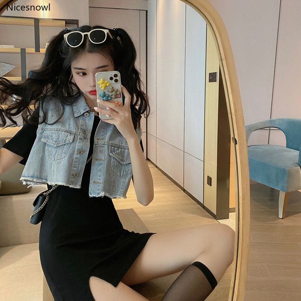 korean version of the wild short denim waistcoat short coat slim slimming short-sleeve dress suit, female summer two-piece set, White;black
korean version of the wild short denim waistcoat short coat slim slimming short-sleeve dress suit, female summer two-piece set, White;black