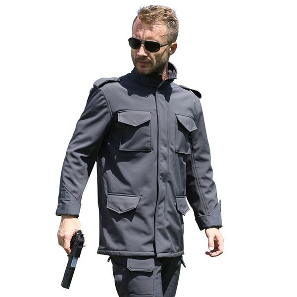 men outdoor warm fleece m65 soft shell jacket spring autumn climbing hunting riding hiking thermal windproof army tactical coat, Blue;black
men outdoor warm fleece m65 soft shell jacket spring autumn climbing hunting riding hiking thermal windproof army tactical coat, Blue;black