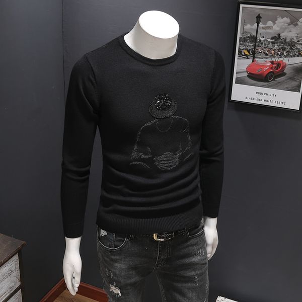 new designer pullover plaid men sweater dress thick winter warm jersey knitted sweaters mens wear slim fit knitwear, White;black
new designer pullover plaid men sweater dress thick winter warm jersey knitted sweaters mens wear slim fit knitwear, White;black