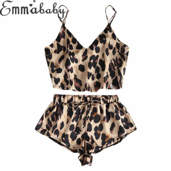 hot sexy женщины leopard животных печати атласная cami top high cut шорты пижама комплект новый, Blue;gray
hot sexy женщины leopard животных печати атласная cami top high cut шорты пижама комплект новый, Blue;gray