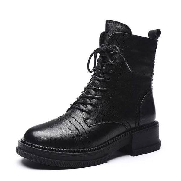 british style cowhide super cool thick soles with round toe martin boots for women and leather motorcycle boots, Red;white
british style cowhide super cool thick soles with round toe martin boots for women and leather motorcycle boots, Red;white