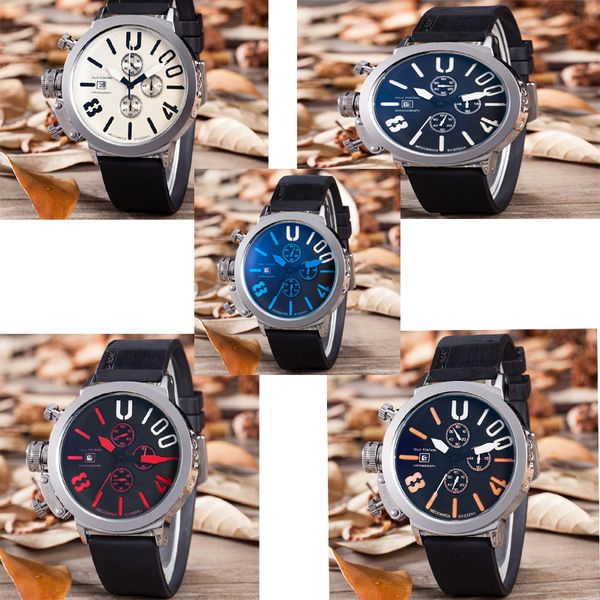 explosive large dial belt men's watch three eyes six needles multi-functional sports waterproof men watch watches gh1, Slivery;brown
explosive large dial belt men's watch three eyes six needles multi-functional sports waterproof men watch watches gh1, Slivery;brown
