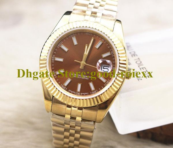 4 colors luxury watch automatic asiawatches yellow gold datejust jubilee bracelet mechanical 126333 crystal men chocolate dial wristwatches, Slivery;brown
4 colors luxury watch automatic asiawatches yellow gold datejust jubilee bracelet mechanical 126333 crystal men chocolate dial wristwatches, Slivery;brown