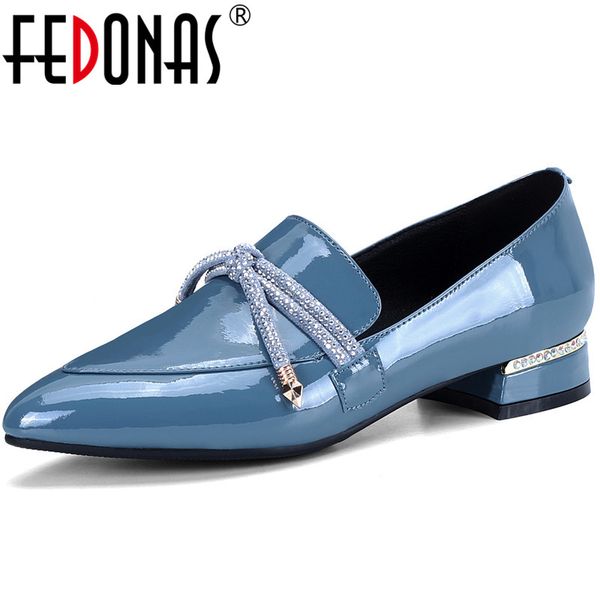 fedonas new women butterfly knot pumps spring summer point toe shoes patent leather rhinestone shoes woman, Black
fedonas new women butterfly knot pumps spring summer point toe shoes patent leather rhinestone shoes woman, Black