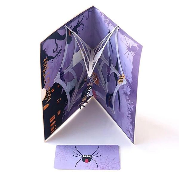 2020 creative 3d greeting card carving paper cut spider cobweb greeting card halloween party invitation card to collection
2020 creative 3d greeting card carving paper cut spider cobweb greeting card halloween party invitation card to collection