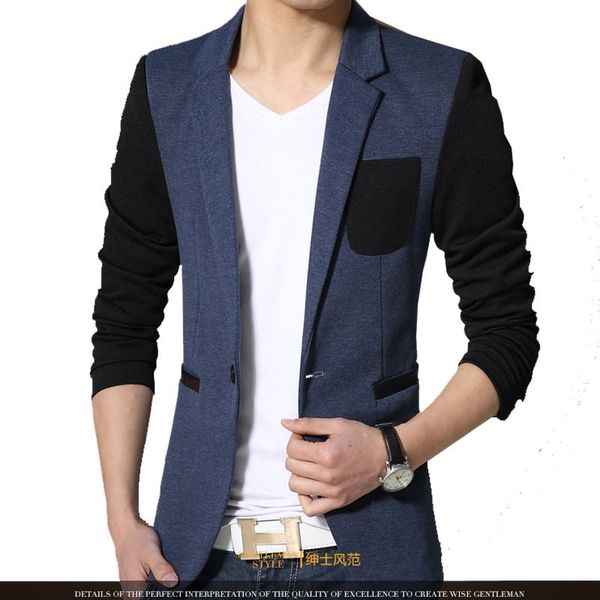 new blazer men men's cotton casual blazer men's splice slim fit jacket business slim jacket coat, White;black
new blazer men men's cotton casual blazer men's splice slim fit jacket business slim jacket coat, White;black