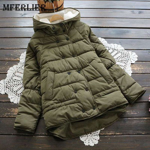 mferlier woman coat of winter hooded double breasted long sleeve army green black khaki warm chic mori girl parkas
mferlier woman coat of winter hooded double breasted long sleeve army green black khaki warm chic mori girl parkas