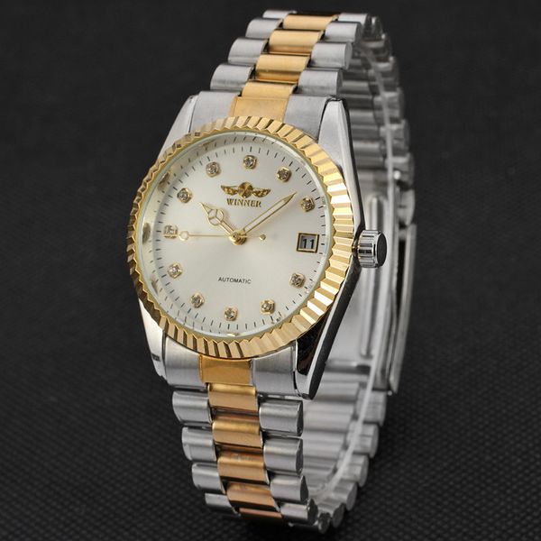 50pcs/lot winner-d240 calendar watch winner watch mechanical stainless steel wholesale winner, Slivery;brown
50pcs/lot winner-d240 calendar watch winner watch mechanical stainless steel wholesale winner, Slivery;brown