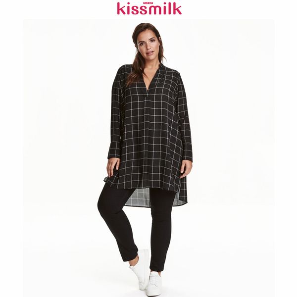 kissmilk большой размер новая мода женская одежда повседневная basic платье v-образным вырезом smooth длинным рукавом платье богемского плюс, Black;gray
kissmilk большой размер новая мода женская одежда повседневная basic платье v-образным вырезом smooth длинным рукавом платье богемского плюс, Black;gray