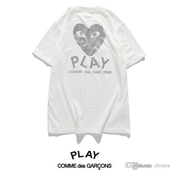 2020 ИГРОВОЙ Высококачественный мужских дизайнеры футболка C-D-G игра тройник 19 хлопка печать красного сердца тройников мужчины, женщины случайных белых футболок
2020 ИГРОВОЙ Высококачественный мужских дизайнеры футболка C-D-G игра тройник 19 хлопка печать красного сердца тройников мужчины, женщины случайных белых футболок