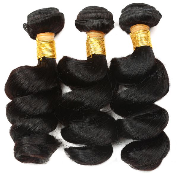 human hair wefts loose wave medium and long hair extensions can be ironed and dyed natural color, Black
human hair wefts loose wave medium and long hair extensions can be ironed and dyed natural color, Black
